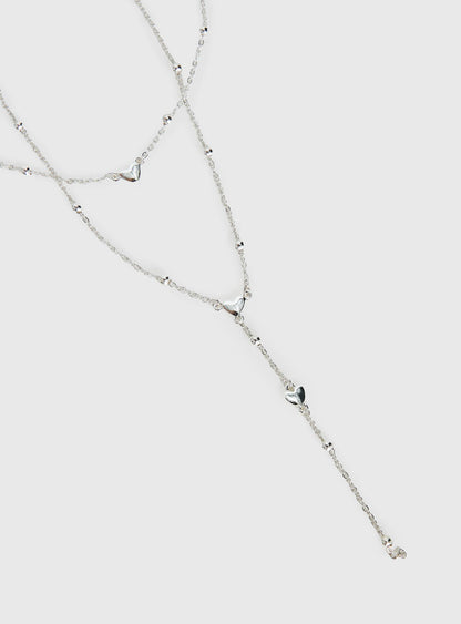 Whatever You Need Y Necklace Silver