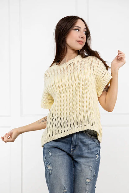 A Little Breezy Women's Open Weave Sweater