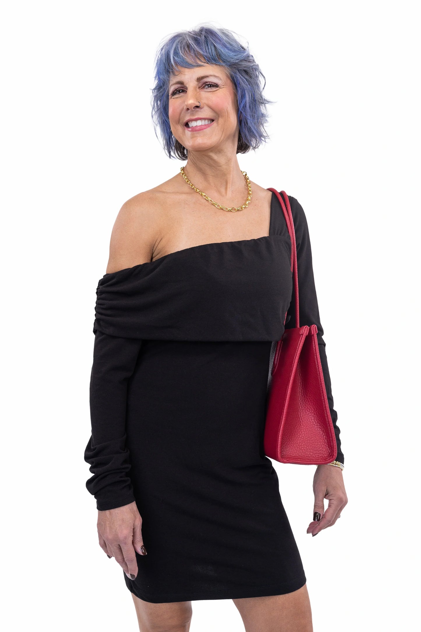 Women's Off-the-Shoulder Long Sleeve Dress