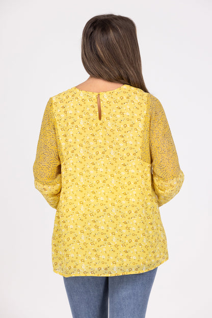 By The Phone Women's V-Neck Long Sleeve Top