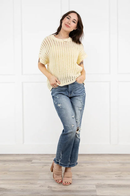 A Little Breezy Women's Open Weave Sweater