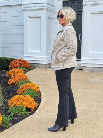 OATMEAL TWEED JACKET