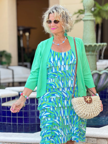SEA GLASS WAVES CHA CHA DRESS