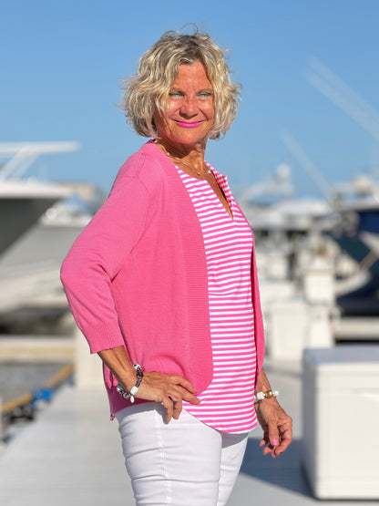 MARINA PINK STRIPE TANK