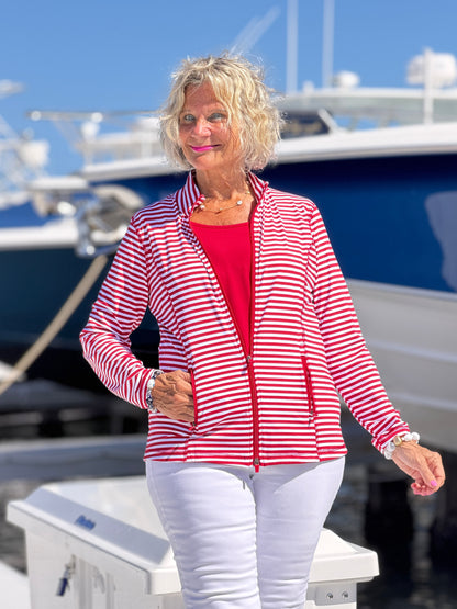 REGATTA RED STRIPE JACKET
