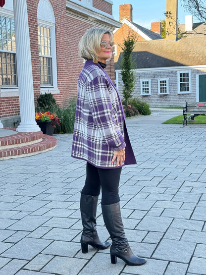 SOUTHERN NIGHTS PURPLE POCKET SWEATER