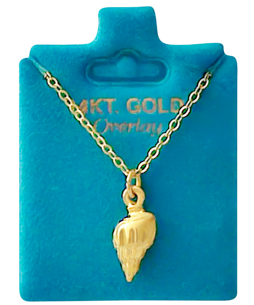 Made In USA Conch Shell Necklace Available in Gold or Silver