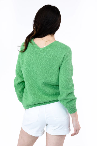 Women's Popcorn Knit Sweater