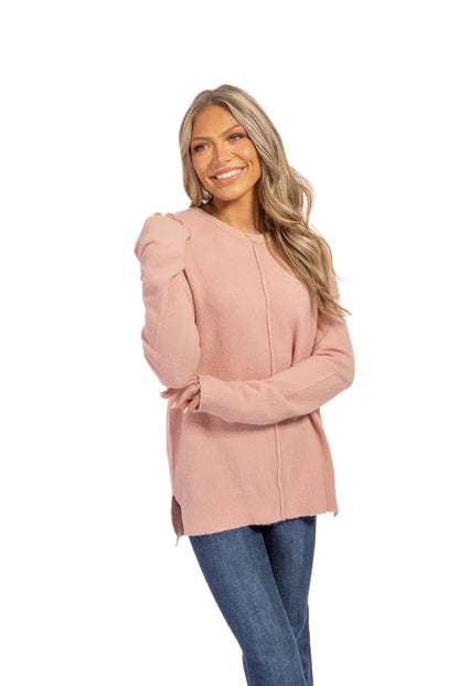 Women's Ribbed Hi-Lo Hem Sweater