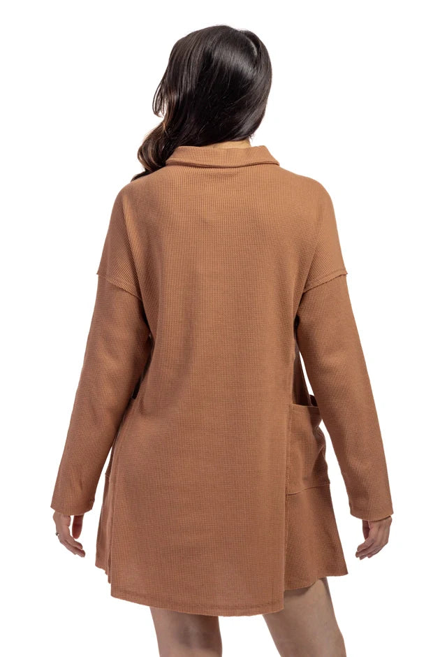 Women's Waffle Knit Mini Dress