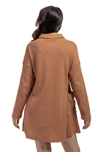 Women's Waffle Knit Mini Dress