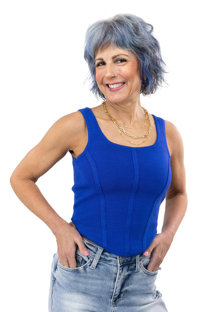 Women's Knitted Corset Tank Top