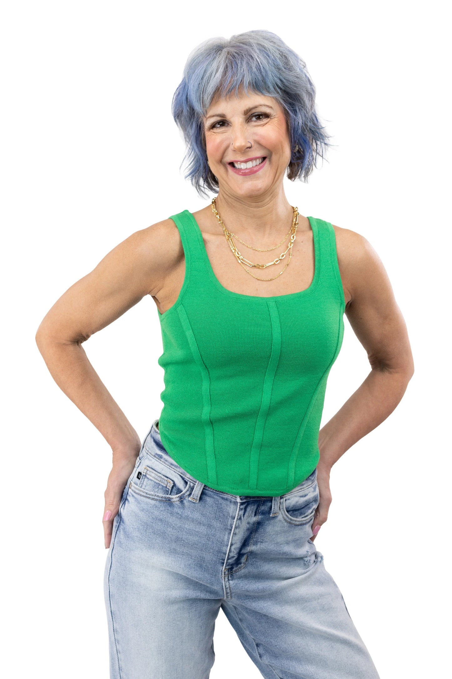 Women's Knitted Corset Tank Top