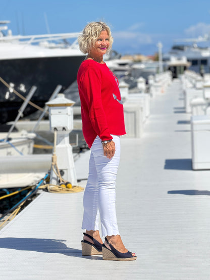 NAUTICAL STRIPE SWEATER