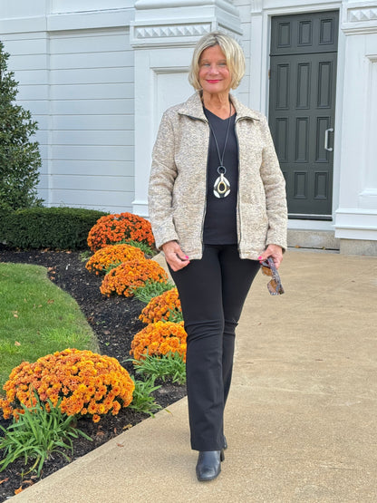 OATMEAL TWEED JACKET