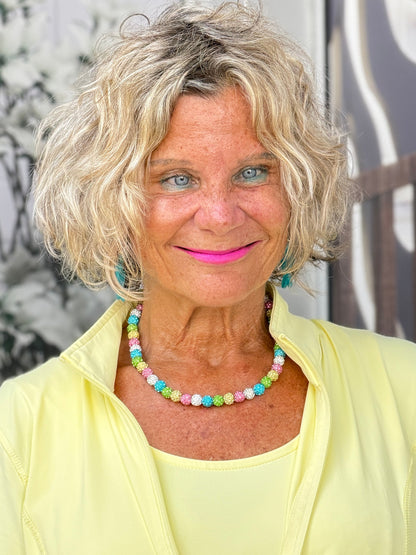 Pink Beach Bling Necklace