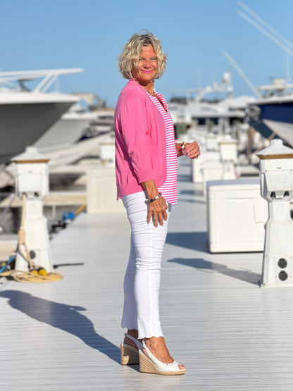 MARINA PINK STRIPE TANK