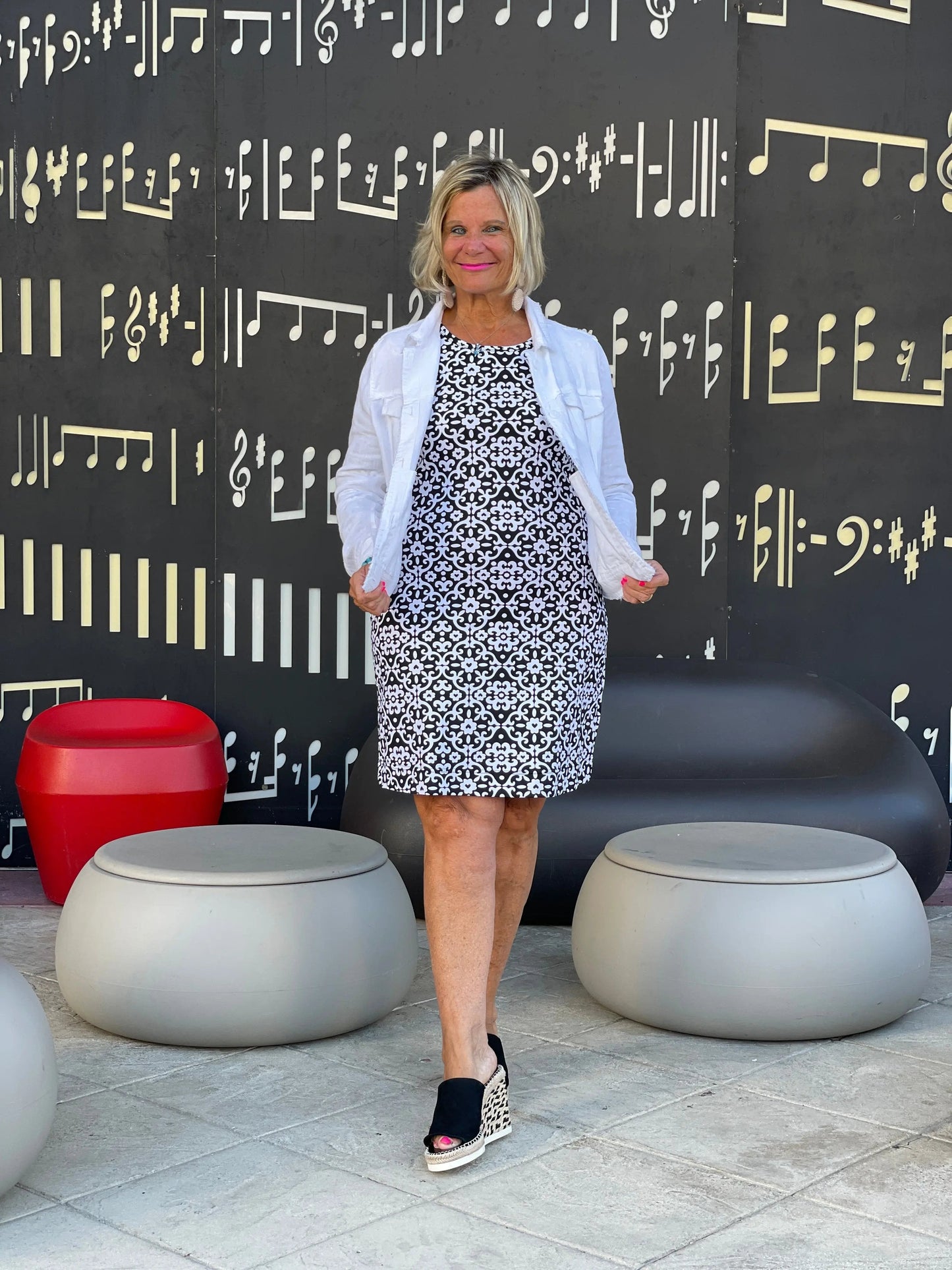 NAPLES DAY SLEEVE DRESS