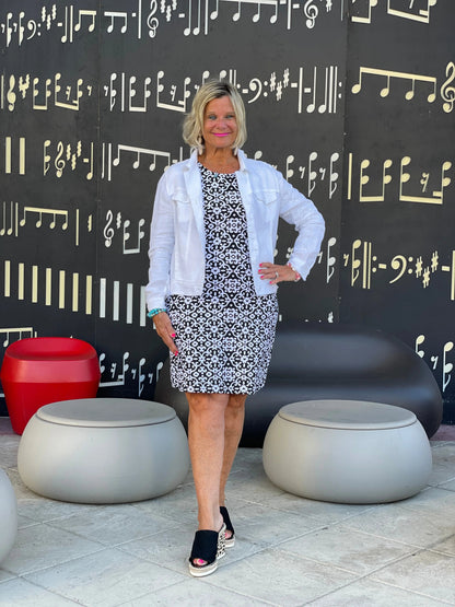 NAPLES DAY SLEEVE DRESS