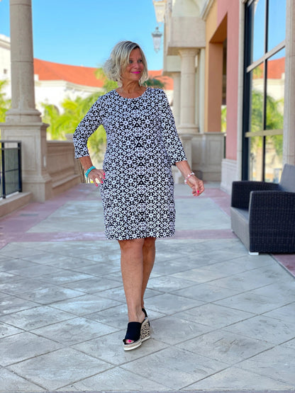 NAPLES DAY SLEEVE DRESS