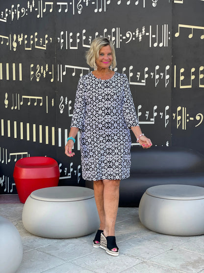 NAPLES DAY SLEEVE DRESS