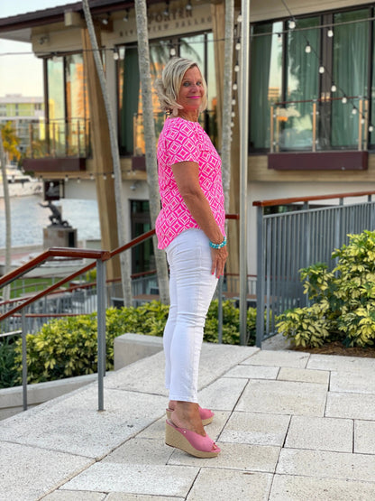 PINK DIAMONDS SHORT SLEEVE
