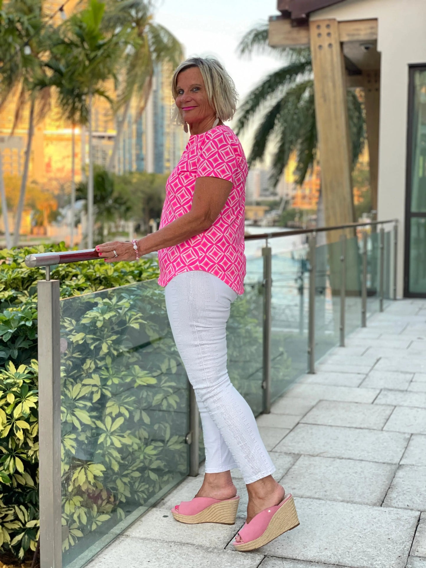 PINK DIAMONDS SHORT SLEEVE