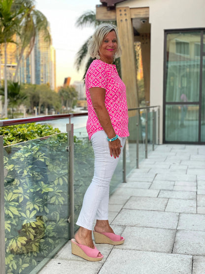 PINK DIAMONDS SHORT SLEEVE