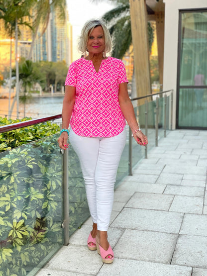 PINK DIAMONDS SHORT SLEEVE