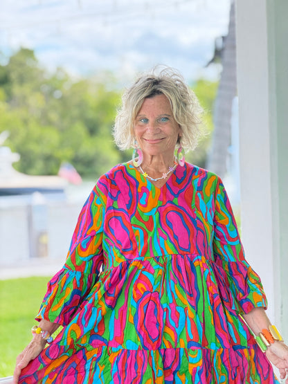 Multi Woodgrain Taos Dress