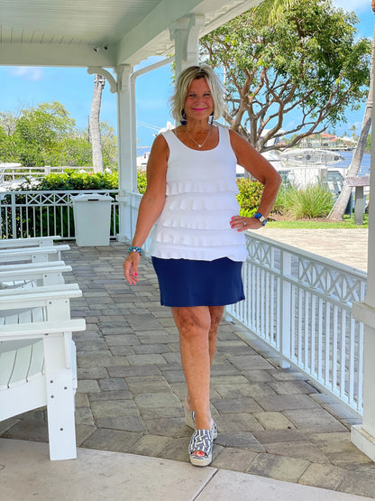 NAVY SKORT