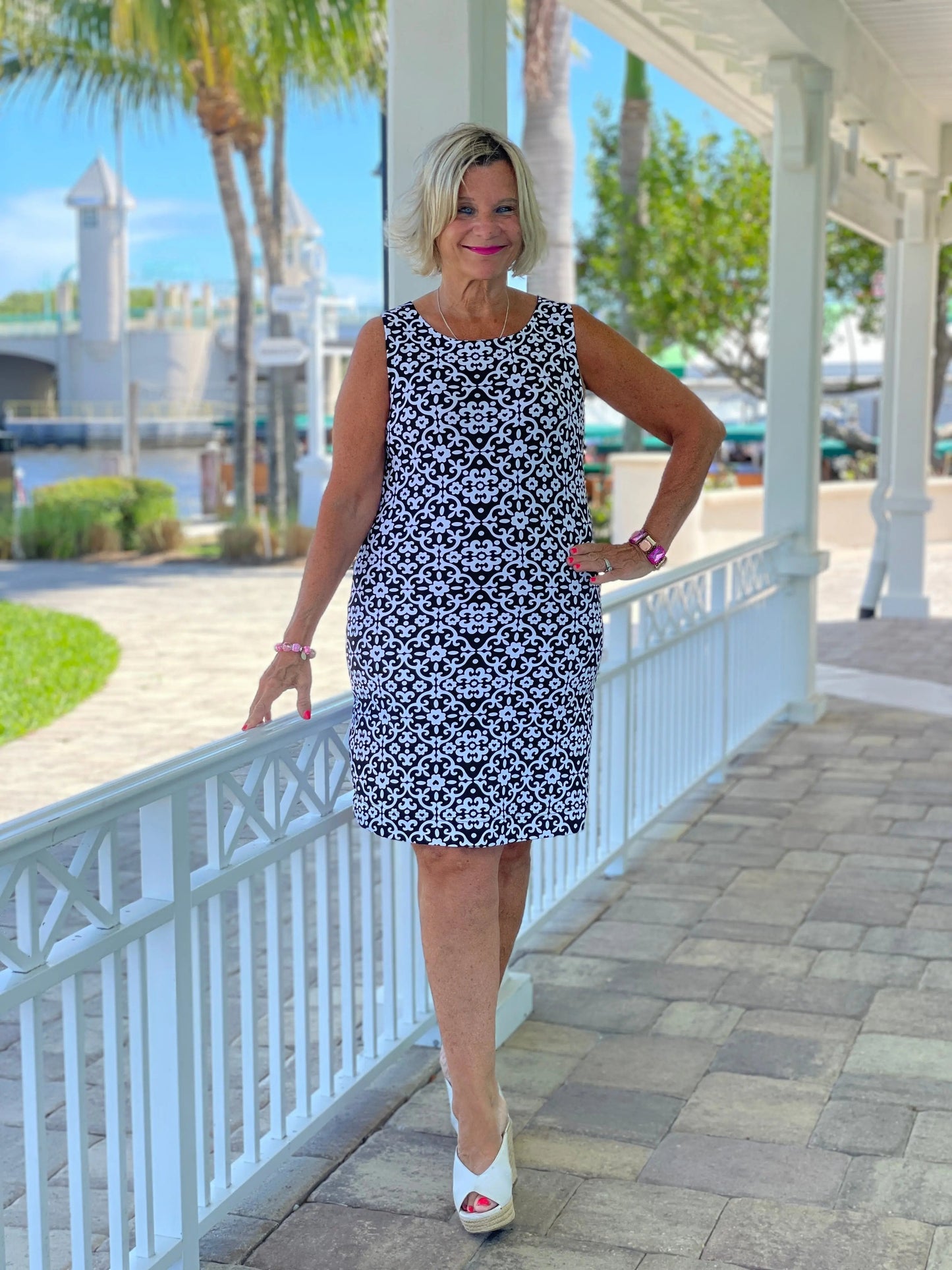 NAPLES DAY SHIFT DRESS
