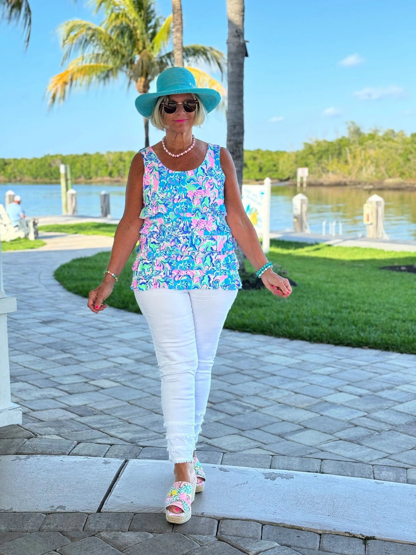 SPLASH OF PINK  CHA CHA TANK