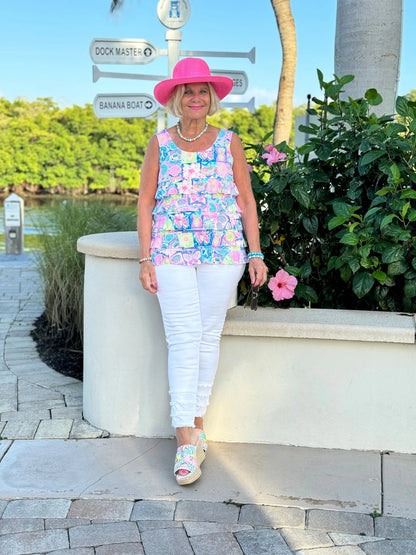SANDY BEACH COLOR CHA CHA TANK