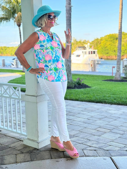 SEASHELL BEACH SLEEVELESS V