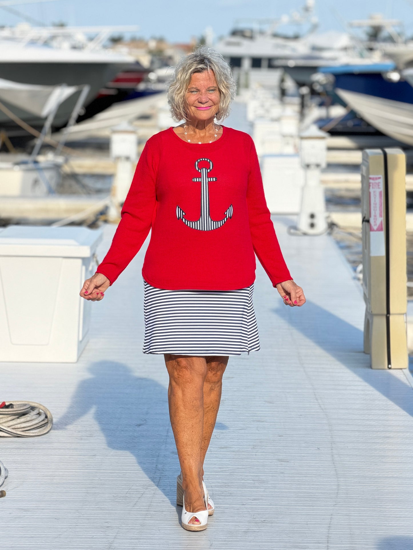NAUTICAL STRIPE SWEATER