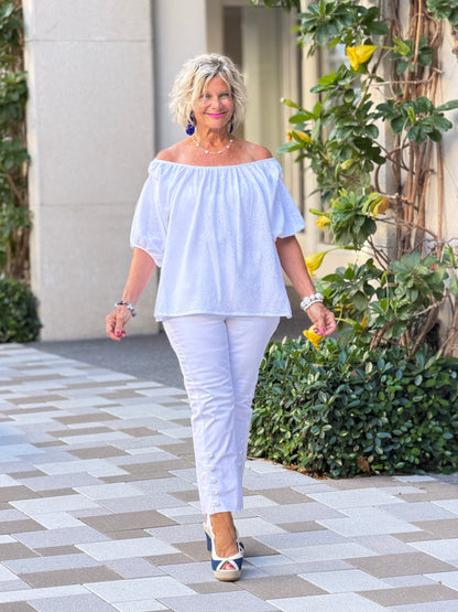 SUMMER WHITE FASHION TOP