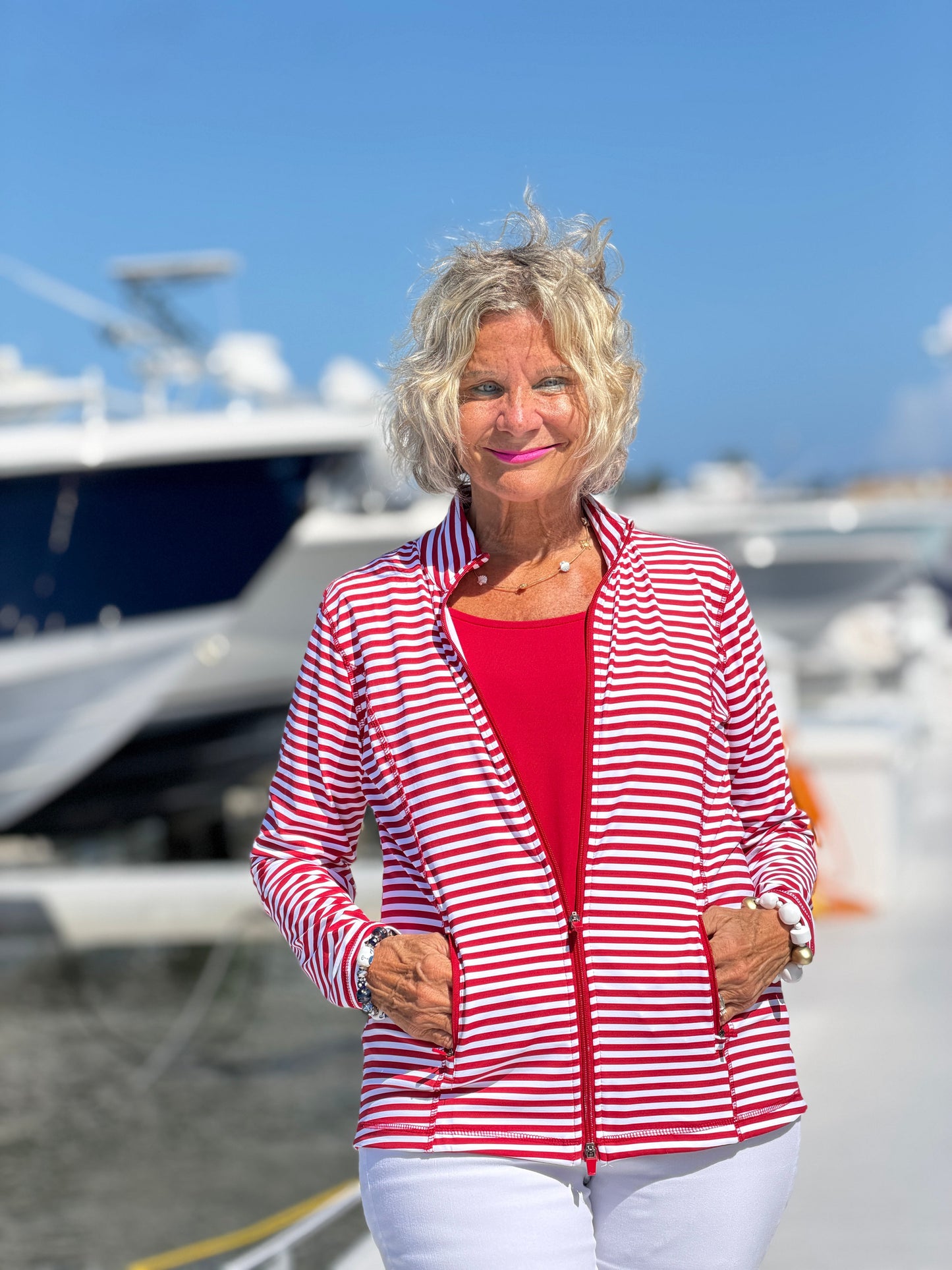 REGATTA RED STRIPE JACKET