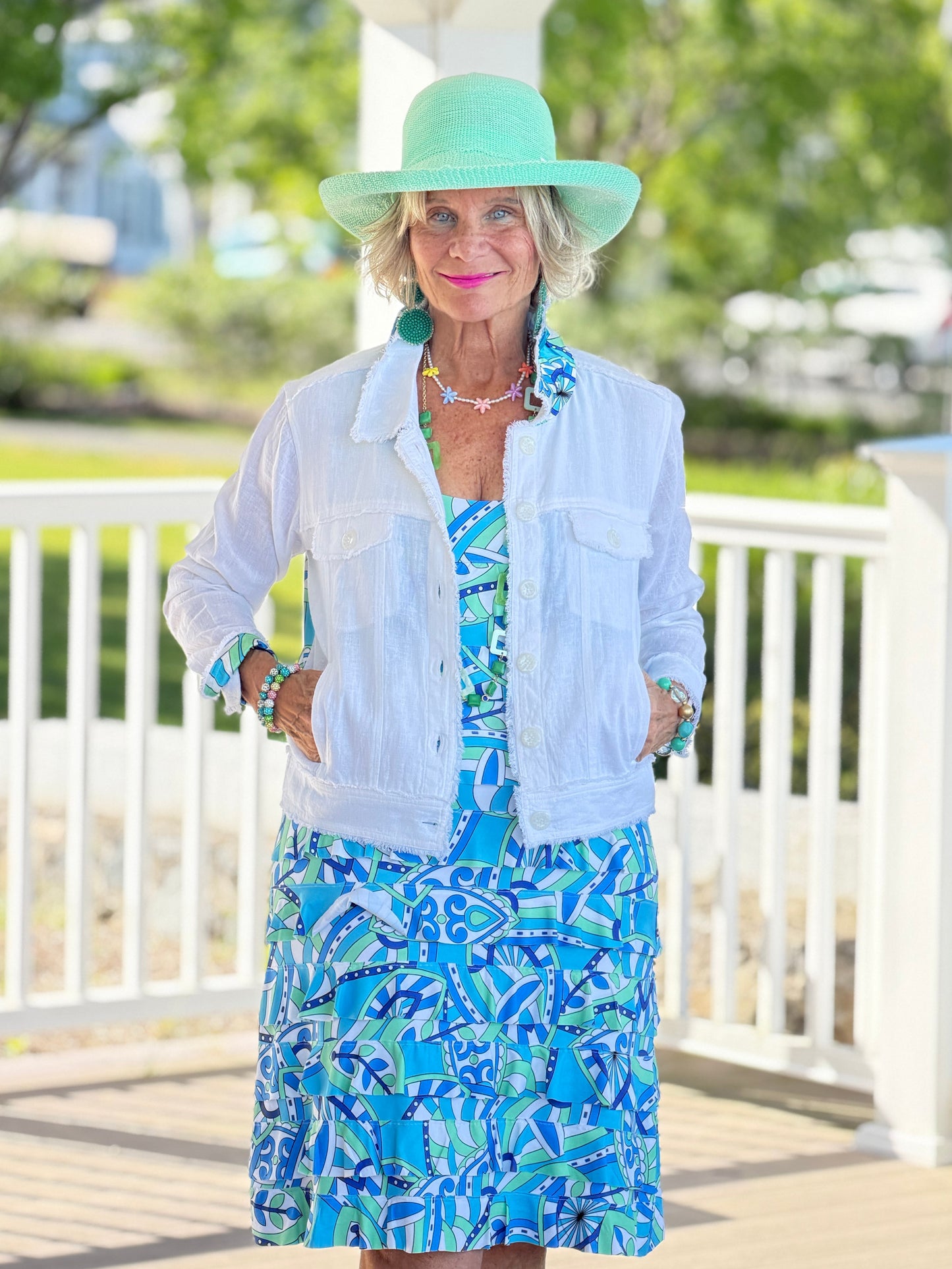 MINT MOSAIC BAY CHA CHA DRESS