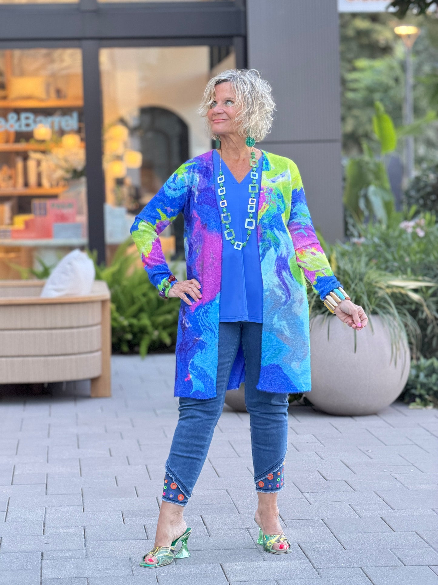 RIVER CRUISE BLUE CARDIGAN