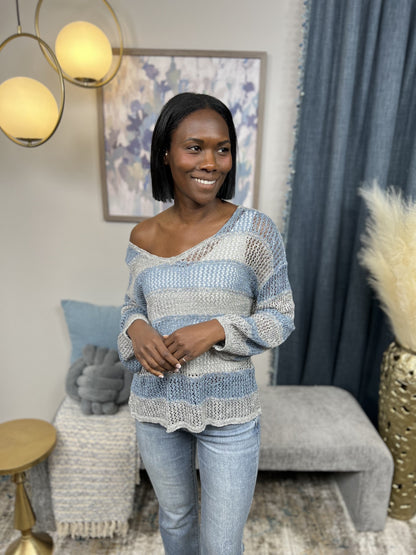 Said It All Women's Lightweight Sheer Layering Sweater