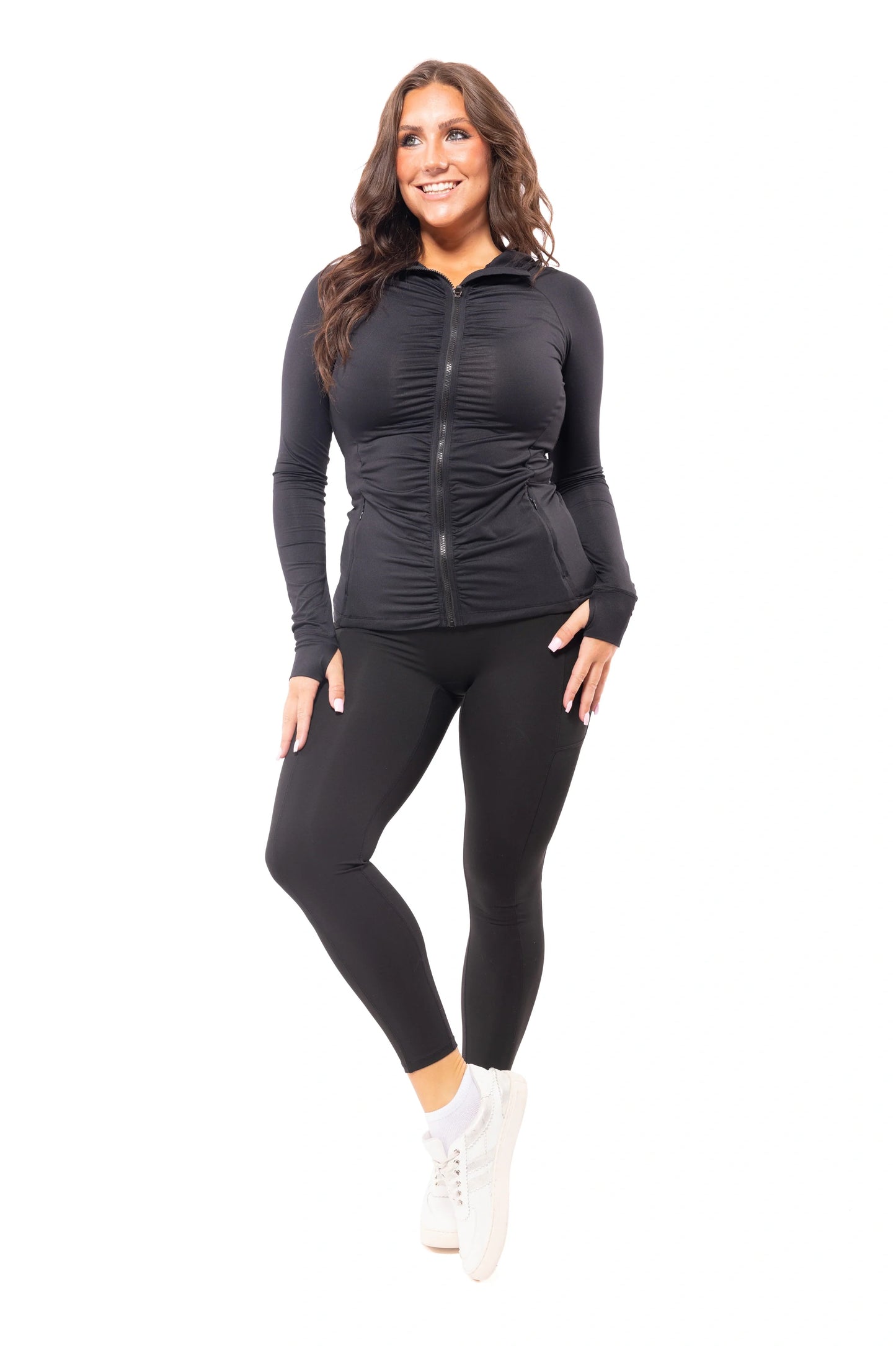Warm Up Women's Sporty Zip Up Hoodie