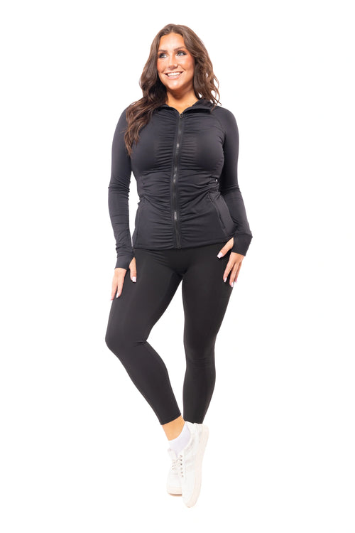 Warm Up Women's Sporty Zip Up Hoodie