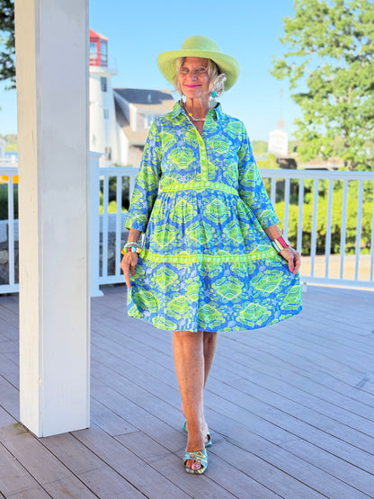 SEA GLASS TREASURE COLLLAR DRESS