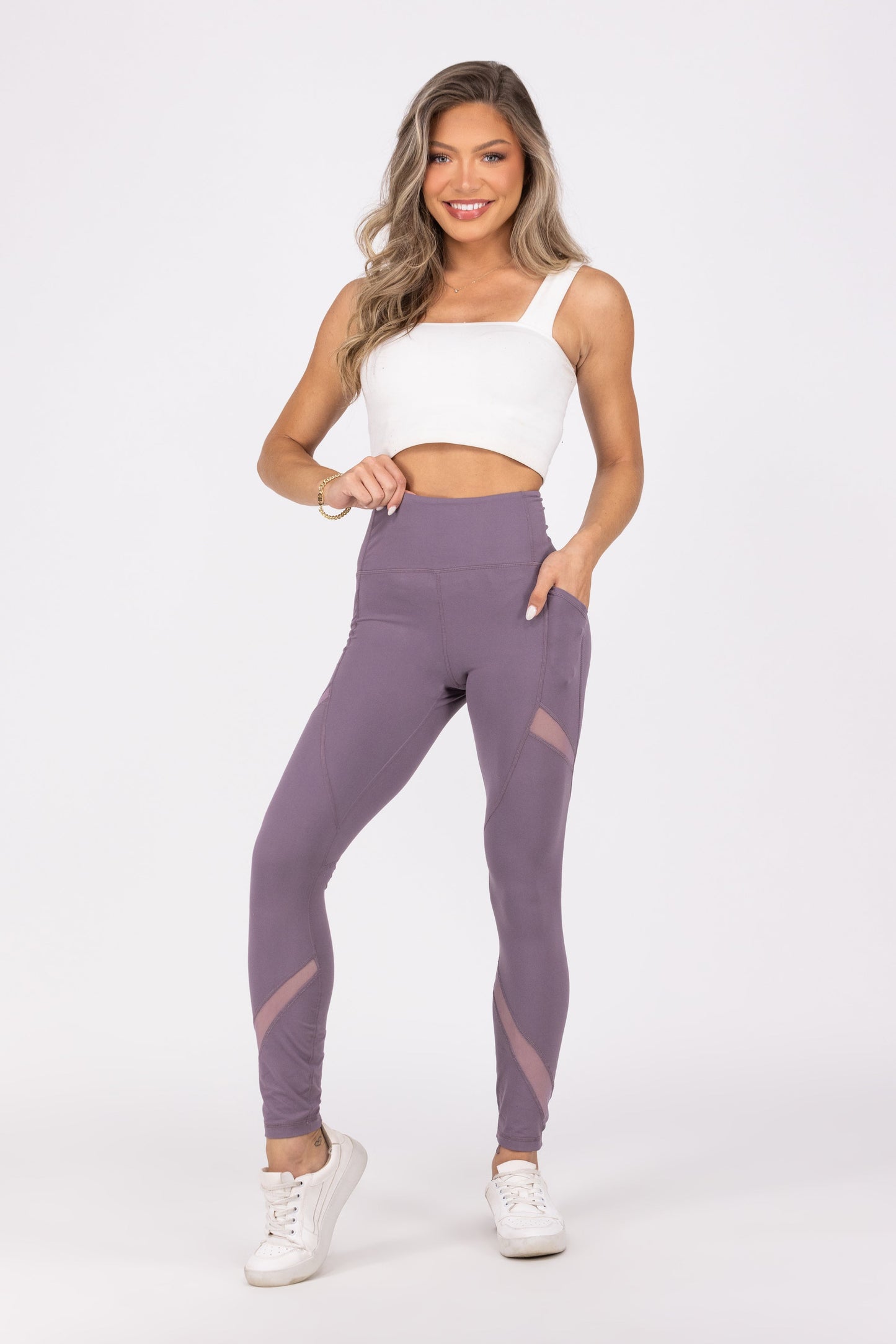 We Mesh Together Well Women's Lightweight Full Length Leggings