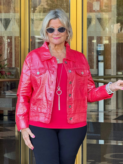 Red Metallic Jacket