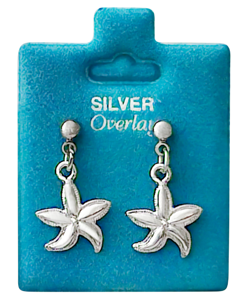 Made in USA Mini Starfish Drop Earrings Gold or Silver
