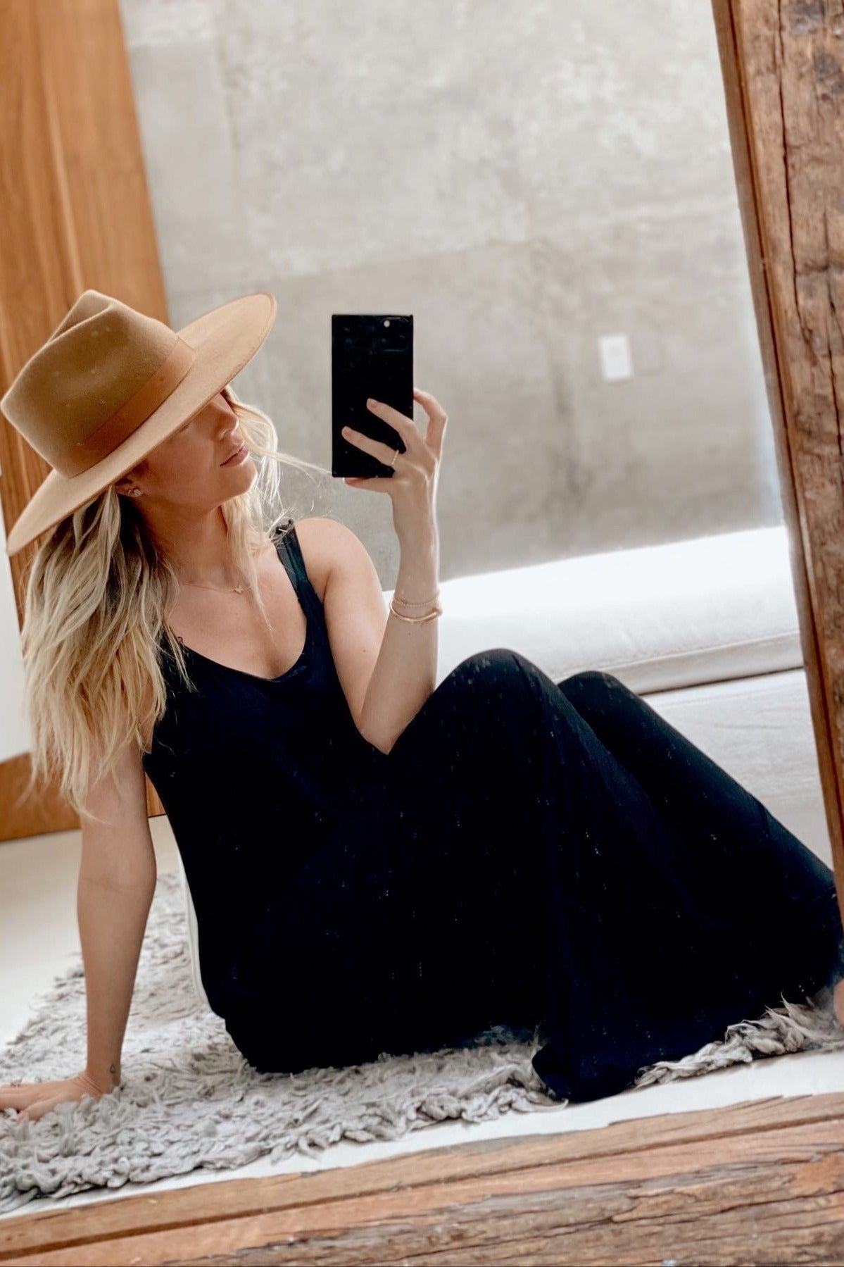 Black Cross Back Wide Leg Jumpsuit