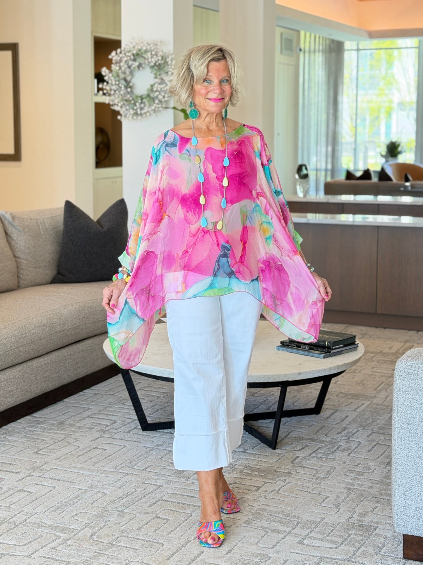 Sofia Zing Silk Kaftan