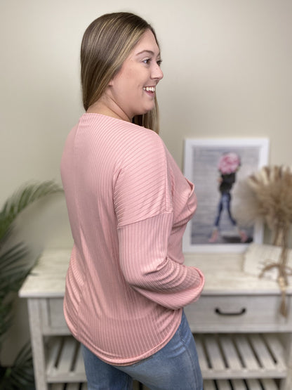 Dreaming Bigger Women's Hi-Low Stretchy Long Sleeve Top